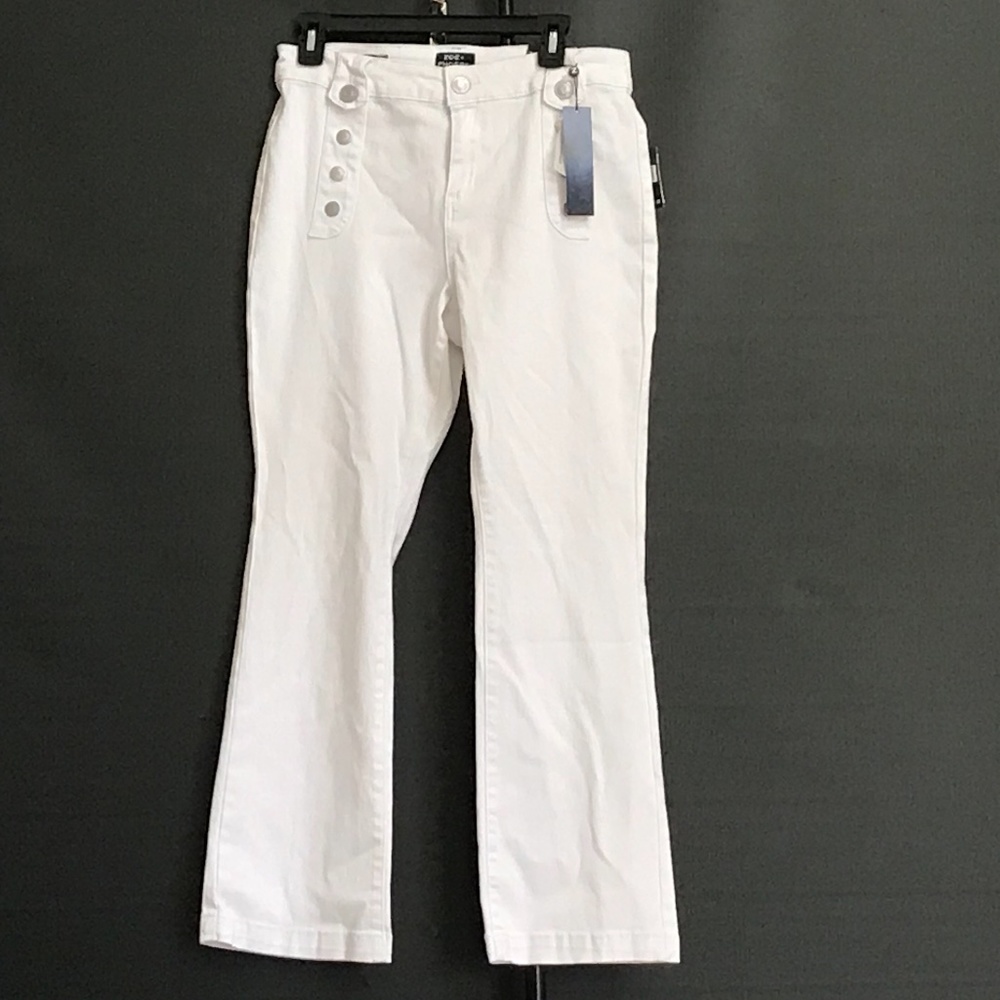 WOMENS WHITE JEANS  SIZE 12P